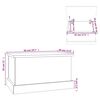 vidaXL Coffre de rangement Ch&ecirc;ne Sonoma 50x30x28 cm Bois d'ing&eacute;nierie
