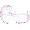 vidaXL Chaise de relaxation avec tabouret Bleu Velours