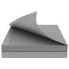 vidaXL B&acirc;che avec &oelig;illets Gris clair 6 x 8 m 180 gsm PE
