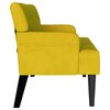 vidaXL Banc Chesterfield Jaune 112 x 65,5 x 75 cm Velours
