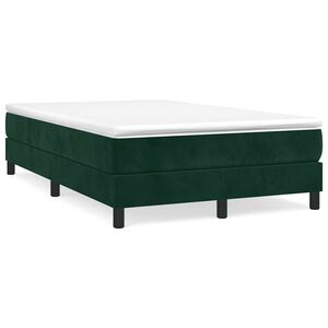 vidaXL Cadre de lit vert fonc&eacute; 120x200 cm velours