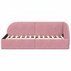 vidaXL Cadre de lit d'angle avec t&ecirc;te de lit Rose 90 cm x 200 cm