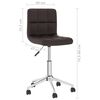 vidaXL Chaise pivotante de salle &agrave; manger Marron Similicuir