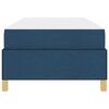 vidaXL Cadre de lit avec matelas Bleu 100 x 200 cm tissu
