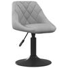 vidaXL Chaises pivotantes &agrave; manger lot de 4 gris clair velours