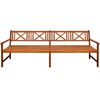 vidaXL Banc de jardin avec coussins 240 cm Bois solide d'acacia