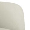 vidaXL Fauteuil avec accoudoirs cr&egrave;me 54 cm velours