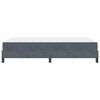 vidaXL Lit &agrave; ressorts avec matelas Gris fonc&eacute; 140 x 200 cm tissu