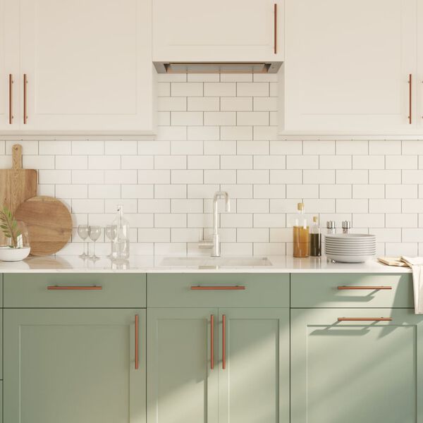 vidaXL Poignées d'armoire 10 pcs bronze 160 mm acier inoxydable