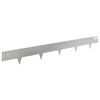 vidaXL Bordure de Pelouse 10 pc 100 x 12 cm Stainless Steel Argent&eacute;