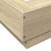 vidaXL Cadre de lit sans matelas ch&ecirc;ne sonoma 100x200 cm