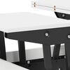 vidaXL Table basse Blanc 55 x 54,5 x 45 cm Bois d'ing&eacute;nierie