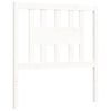vidaXL Cadre de lit sans matelas blanc bois massif