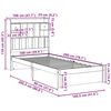 vidaXL Lit biblioth&egrave;que sans matelas 100x200 cm bois massif de pin