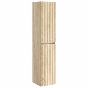 vidaXL Cabinet de Salle de Bain Mural Ch&ecirc;ne Sonoma 33 x 34,5 x 160 cm