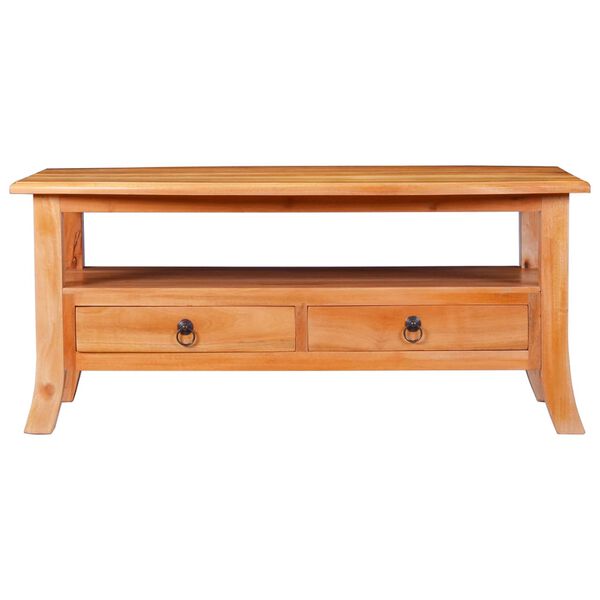 vidaXL Table basse 90x50x40 cm Bois d'acajou massif