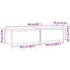 vidaXL Meuble mural avec &eacute;tag&egrave;re 2 pcs Cire marron 80 x 30 x 35 cm