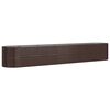vidaXL Lit sur&eacute;lev&eacute; de jardin Acier galvanis&eacute; marron