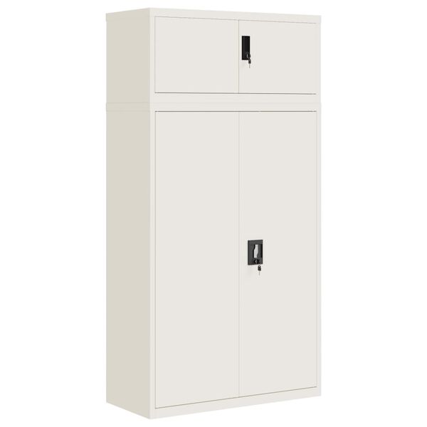 vidaXL Classeur blanc 90x40x180 cm acier