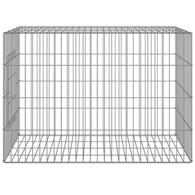 vidaXL Cage à lapin 78x54x54 cm Fer galvanisé