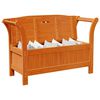 vidaXL Banc ext&eacute;rieur Marron 119 x 44 x 76 cm Bois de pin massif