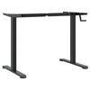 vidaXL Cadre de bureau debout noir (94-135)x60x(70-114) cm acier