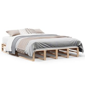 vidaXL Cadre de lit sans matelas 160x200 cm bois massif de pin