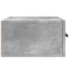 vidaXL Tables de chevet murales 2 pcs gris b&eacute;ton 35x35x20 cm