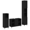 vidaXL Ensemble de mobilier de salle de bain 3 pc Ch&ecirc;ne noir
