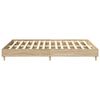 vidaXL Cadre de lit sans matelas ch&ecirc;ne sonoma 140x200 cm