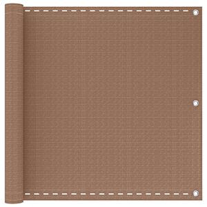 vidaXL &Eacute;cran de balcon 75 x 700 cm HDPE et Aluminium Rectangulaire