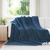 vidaXL Jet&eacute; Bleu marine 240 x 270 cm Toison