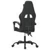 vidaXL Chaise de jeu pivotante Noir et camouflage Similicuir