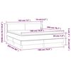 vidaXL Sommier &agrave; lattes de lit avec matelas Gris clair 180x200cm Tissu