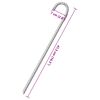 vidaXL Piquets de tente 12 pcs 41,5 cm &Oslash;12 mm acier galvanis&eacute;