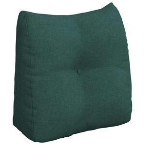 vidaXL Coussin de Dos Vert fonc&eacute; 45 x 24 x 50 cm tissu