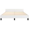 vidaXL Cadre de lit sans matelas blanc 140x200 cm similicuir
