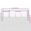vidaXL Portillon Acier 350x100 cm Argent&eacute;