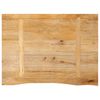 vidaXL Dessus de table &agrave; bord vivant 80x60x2,5 cm bois massif manguier