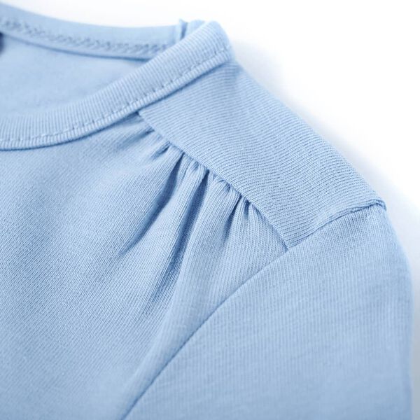 T-shirt enfants &agrave; manches longues bleu clair 116