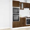 vidaXL Armoires de four 2 pcs Porto ch&ecirc;ne marron bois d'ing&eacute;nierie