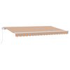 vidaXL Auvent r&eacute;tractable Multicolore 400 x 200 cm tissu