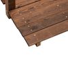 vidaXL Pont de jardin avec garde-corps 150x67x56cm bois massif &eacute;pic&eacute;a