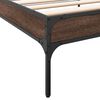 vidaXL Cadre de lit sans matelas ch&ecirc;ne marron 90x200 cm