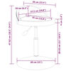 vidaXL Chaises pivotantes &agrave; manger lot de 4 Noir Similicuir