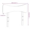 vidaXL T&ecirc;te de lit blanc 75 cm bois massif de pin