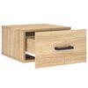 vidaXL Table de chevet murale ch&ecirc;ne sonoma 35x35x20 cm
