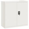 vidaXL Classeur blanc 90x40x130 cm acier
