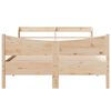vidaXL Cadre de lit avec t&ecirc;te de lit 140x200 cm bois de pin massif