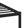 vidaXL Cadre de lit en m&eacute;tal sans matelas ch&ecirc;ne marron 150x200 cm